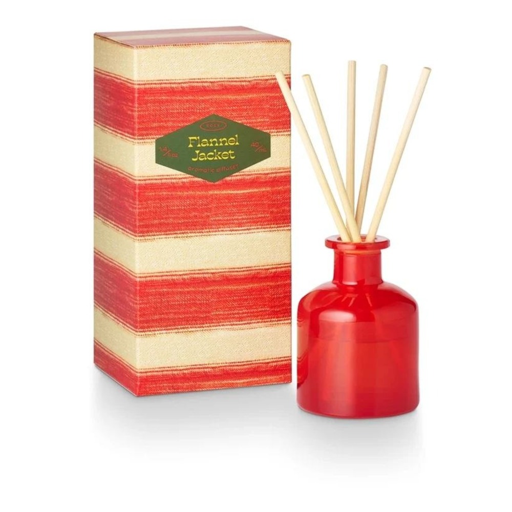 ILLUME Flannel Jacket Aromatic Reed Diffuser 1.4oz Cotton Birch Amber Mist